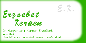erzsebet kerpen business card